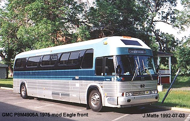 BUS/AUTOBUS: GMC P8M (Eagle front) 1975 Prive