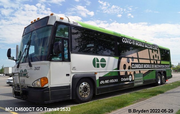 BUS/AUTOBUS: MCI D4500CT 2009 Go Transit