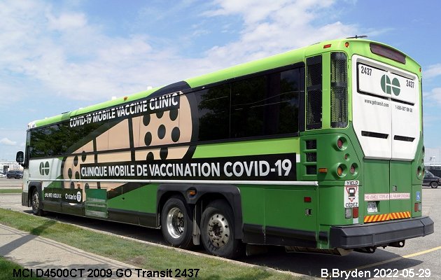 BUS/AUTOBUS: MCI D4500CT 2009 Go Transit