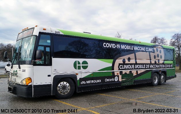 BUS/AUTOBUS: MCI D4500CT 2010 Go Transit