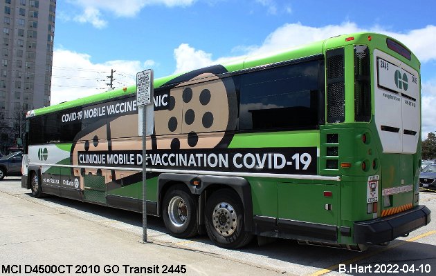 BUS/AUTOBUS: MCI D4500CT 2010 Go Transit