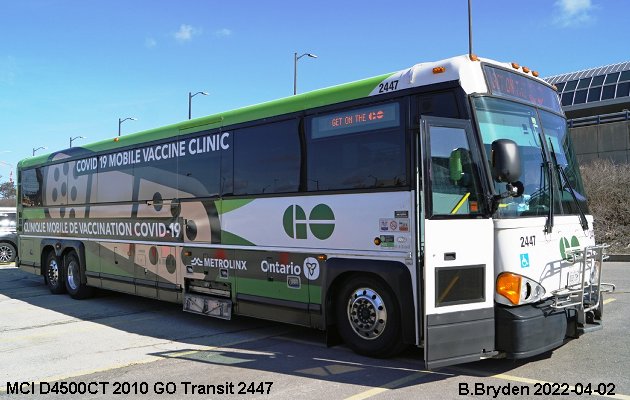 BUS/AUTOBUS: MCI D4500CT 2010 Go Transit