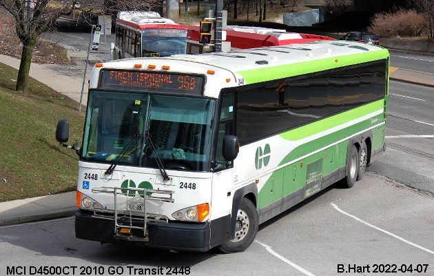 BUS/AUTOBUS: MCI D4500CT 2010 Go Transit