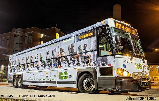 BUS/AUTOBUS: MCI D4500CT 2011 GO Transit