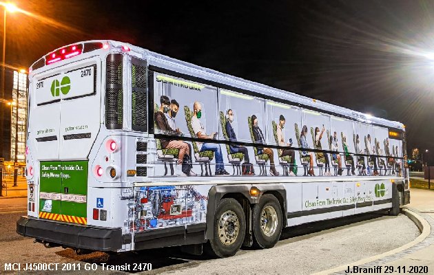 BUS/AUTOBUS: MCI D4500CT 2011 GO Transit