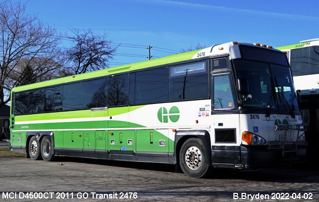 BUS/AUTOBUS: MCI D4500CT 2011 Go Transit