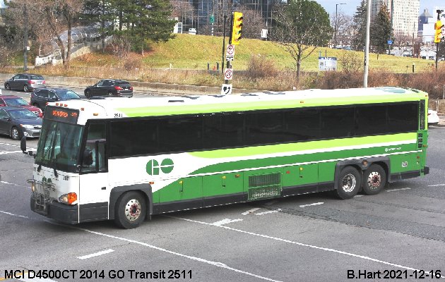 BUS/AUTOBUS: MCI D4500CT 2014 Go Transit
