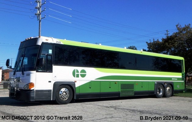 BUS/AUTOBUS: MCI D4500CT 2012 Go Transit