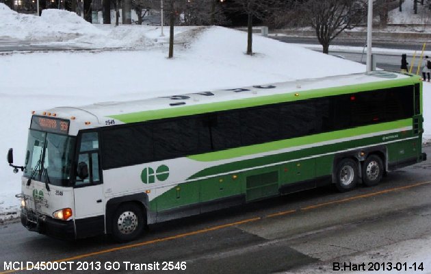 BUS/AUTOBUS: MCI D4500 CT 2013 Go Transit