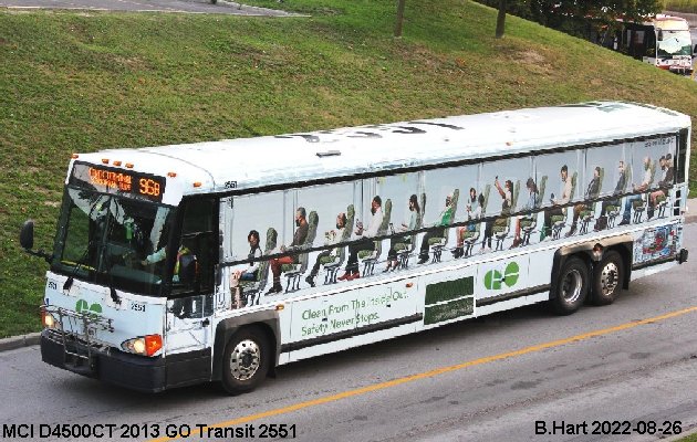 BUS/AUTOBUS: MCI D4500CT 2013 Go Transit