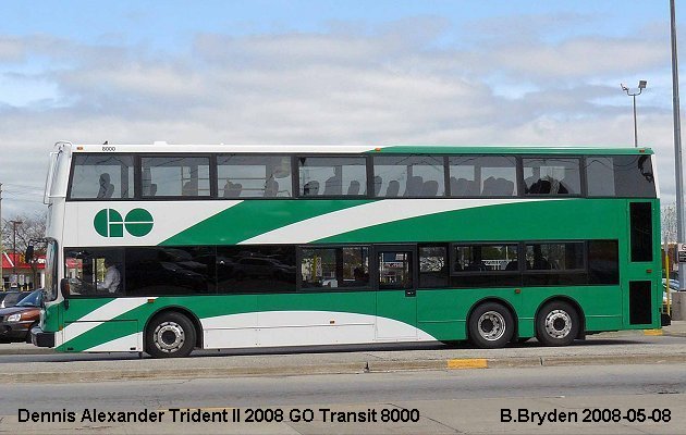 BUS/AUTOBUS: Dennis Alexander 2008 GO Transit