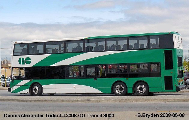 BUS/AUTOBUS: Dennis Alexander 2008 GO Transit