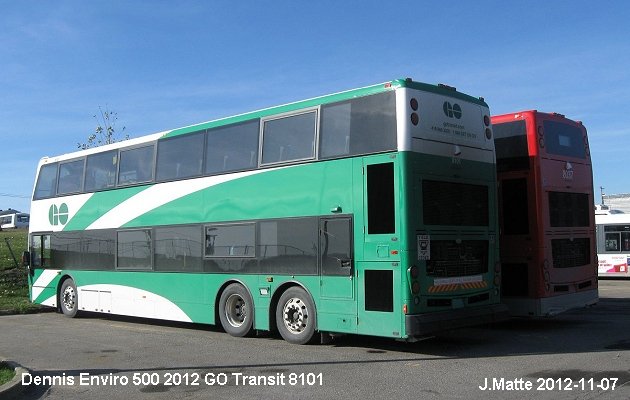 BUS/AUTOBUS: Alexander-Dennis Enviro 500 2012 GO Transit