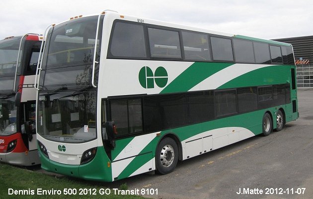 BUS/AUTOBUS: Alexander-Dennis Enviro 500 2012 GO Transit