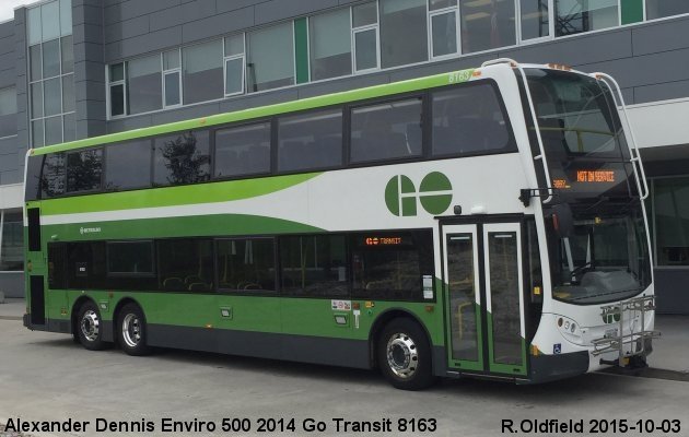 BUS/AUTOBUS: Alexander-Dennis Enviro 500 2014 Go Transit