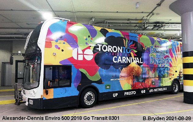 BUS/AUTOBUS: Alexander-Dennis Enviro 500 2018 Go Transit