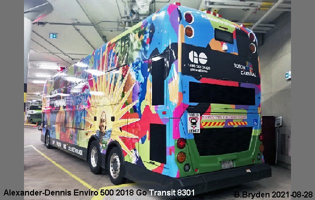BUS/AUTOBUS: Alexander-Dennis Enviro 500 2018 Go Transit