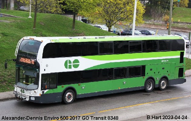 BUS/AUTOBUS: Alexander-Dennis Enviro 500 2017 Go Transit