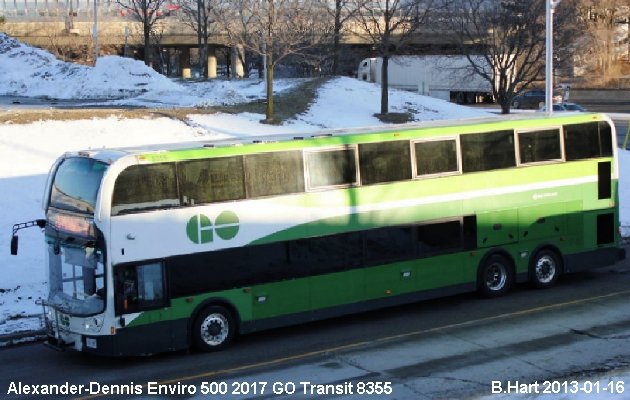 BUS/AUTOBUS: Alexander-Dennis Enviro 500 2017 Go Transit