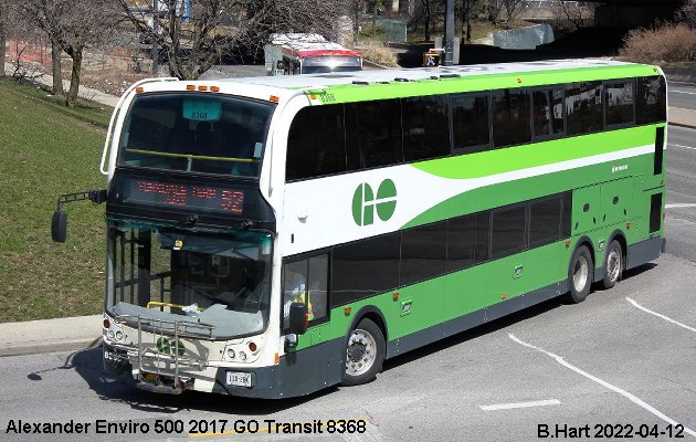 BUS/AUTOBUS: Alexander-Dennis Enviro 500 2017 Go Transit