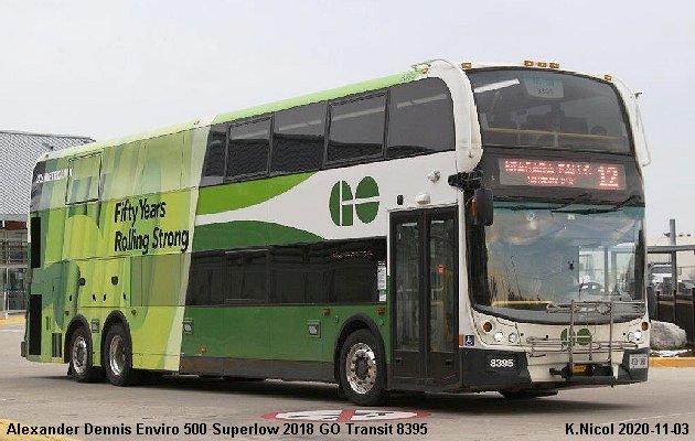 BUS/AUTOBUS: Alexander-Dennis Enviro 500 Superlow 2018 GO Transit