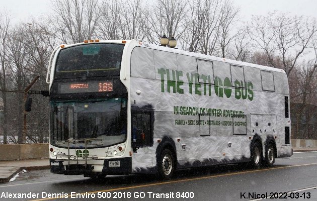 BUS/AUTOBUS: Alexander-Dennis Enviro 500 2018 Go Transit