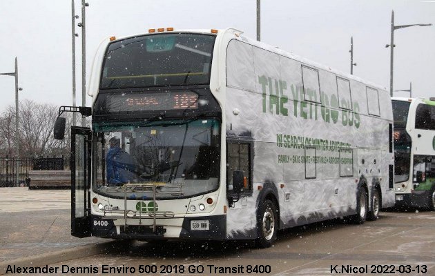 BUS/AUTOBUS: Alexander-Dennis Enviro 500 2018 Go Transit