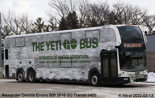 BUS/AUTOBUS: Alexander-Dennis Enviro 500 2018 Go Transit