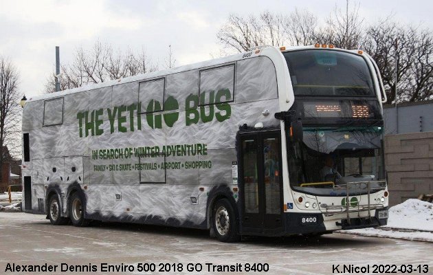 BUS/AUTOBUS: Alexander-Dennis Enviro 500 2018 Go Transit