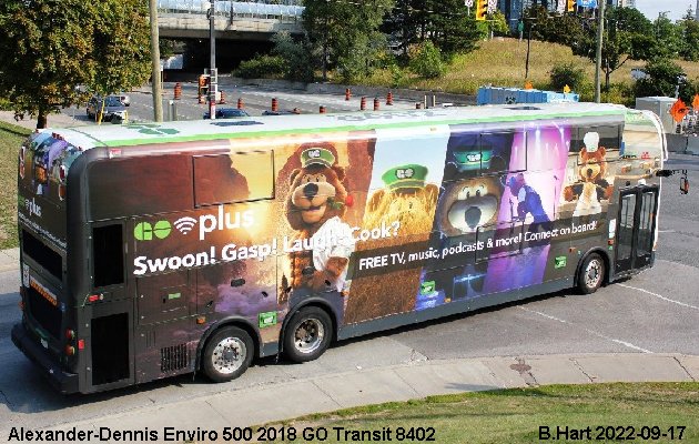 BUS/AUTOBUS: Alexander-Dennis Enviro 500 2018 Go Transit