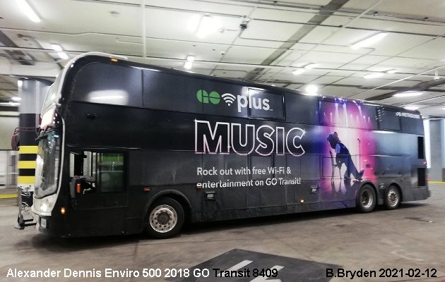 BUS/AUTOBUS: Alexander-Dennis Enviro 500 2018 Go Transit