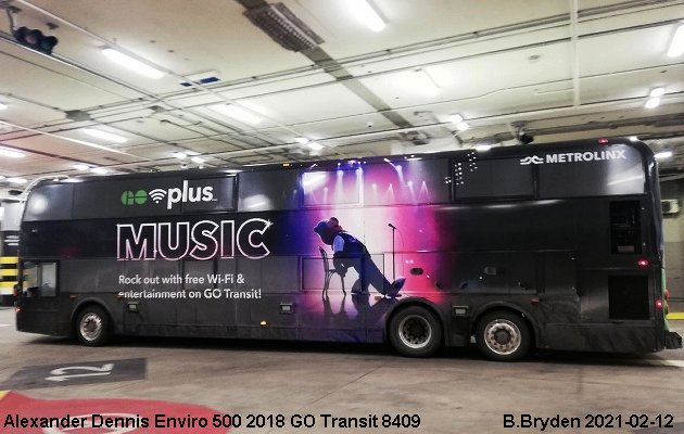 BUS/AUTOBUS: Alexander-Dennis Enviro 500 2018 Go Transit