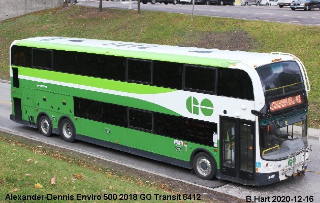 BUS/AUTOBUS: Alexander-Dennis Enviro 500 2018 Go Transit