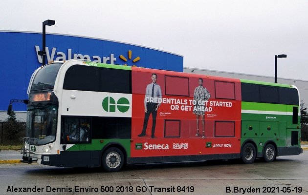 BUS/AUTOBUS: Alexander-Dennis Enviro 500 2018 Go Transit
