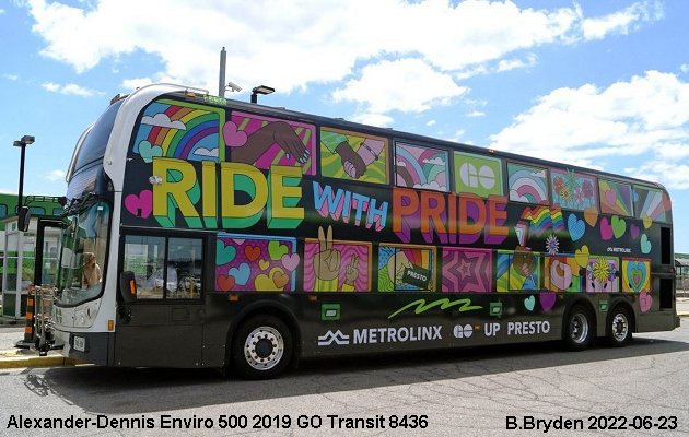 BUS/AUTOBUS: Alexander-Dennis Enviro 500 2019 Go Transit