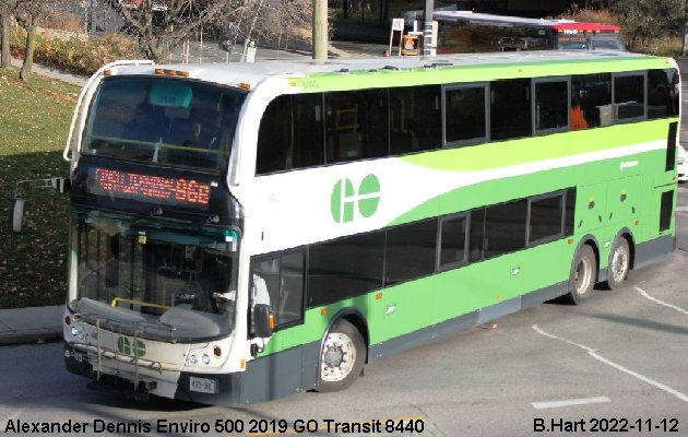 BUS/AUTOBUS: Alexander-Dennis Enviro 500 2019 Go Transit