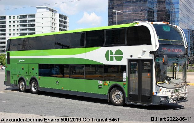 BUS/AUTOBUS: Alexander-Dennis Enviro 500 2019 Go Transit