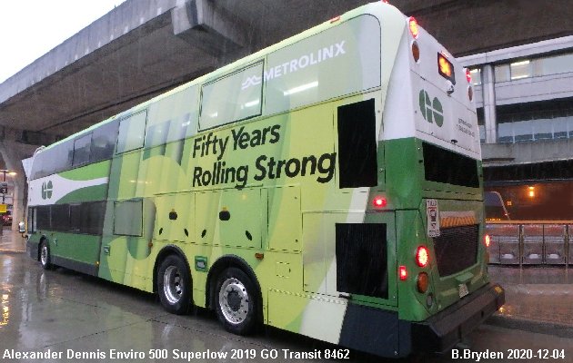 BUS/AUTOBUS: Alexander-Dennis Enviro 500 Superlow 2019 GO Transit
