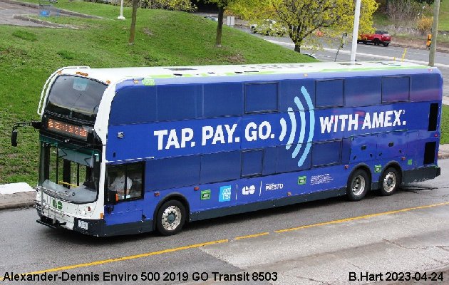 BUS/AUTOBUS: Alexander-Dennis Enviro 500 2019 Go Transit