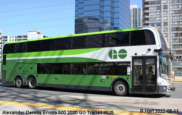 BUS/AUTOBUS: Alexander-Dennis Enviro 500 2020 Go Transit