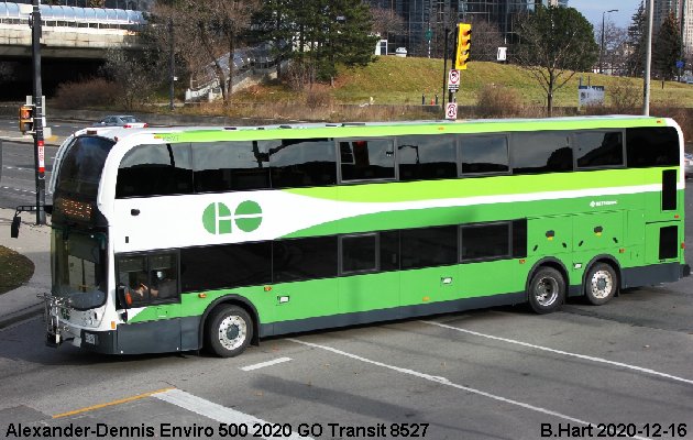 BUS/AUTOBUS: Alexander-Dennis Enviro 500 2020 Go Transit