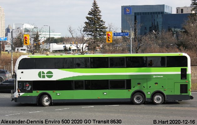BUS/AUTOBUS: Alexander-Dennis Enviro 500 2020 Go Transit