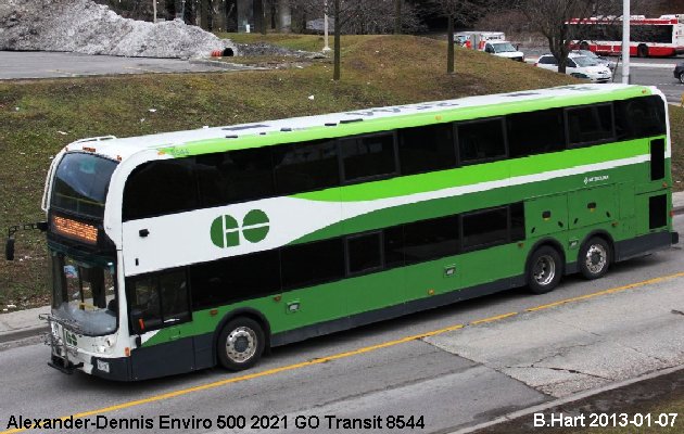 BUS/AUTOBUS: Alexander-Dennis Enviro 500 2021 Go Transit
