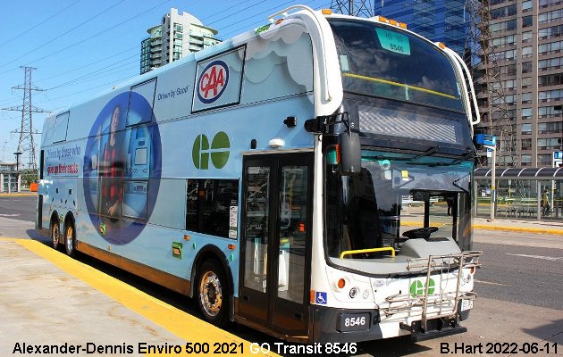 BUS/AUTOBUS: Alexander-Dennis Enviro 500 2021 Go Transit
