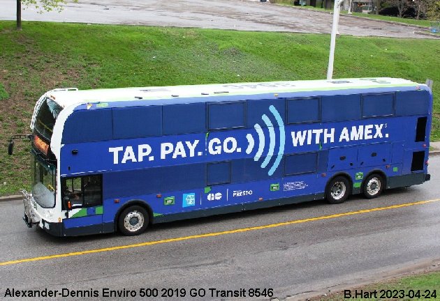 BUS/AUTOBUS: Alexander-Dennis Enviro 500 2019 Go Transit