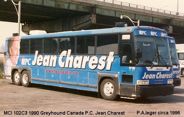 BUS/AUTOBUS: MCI 102C3 1990 Greyhound Canada