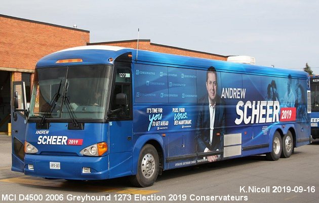 BUS/AUTOBUS: MCI D4500 2006 Greyhound Canada