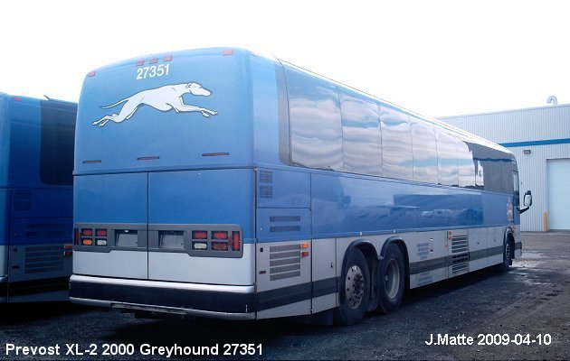 BUS/AUTOBUS: Prevost XL-2 2000 Greyound