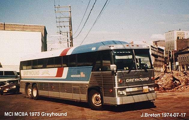 BUS/AUTOBUS: MCI MC8 A 1973 Greyhound