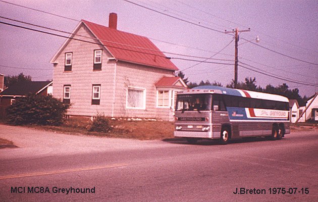 BUS/AUTOBUS: MCI MC8 A 1975 Greyhound